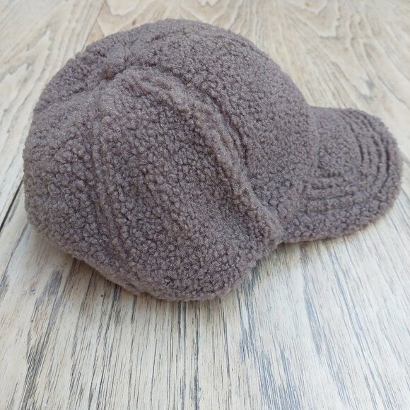 Free People brown taupe fuzzy cap adjustable - Picture 4 of 6